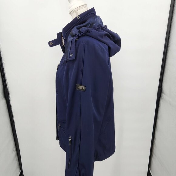 NILS Women's Navy Softshell Ski Jacket Snow Snowboard Size 10 - Picture 8 of 16